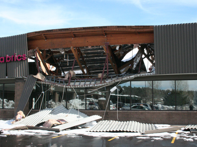 Roof Collapse Bookmans Flagstaff
