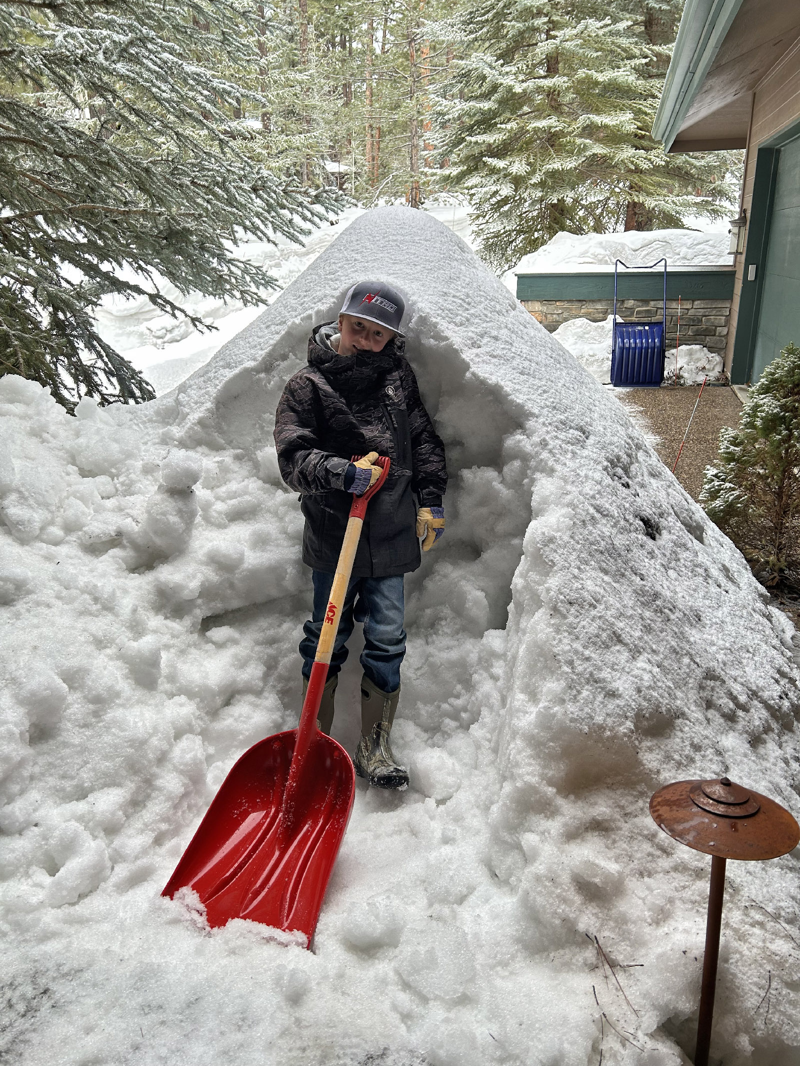 Shoveling snow from roofs